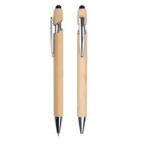 Tropical Bamboo Incline Pen with Stylus